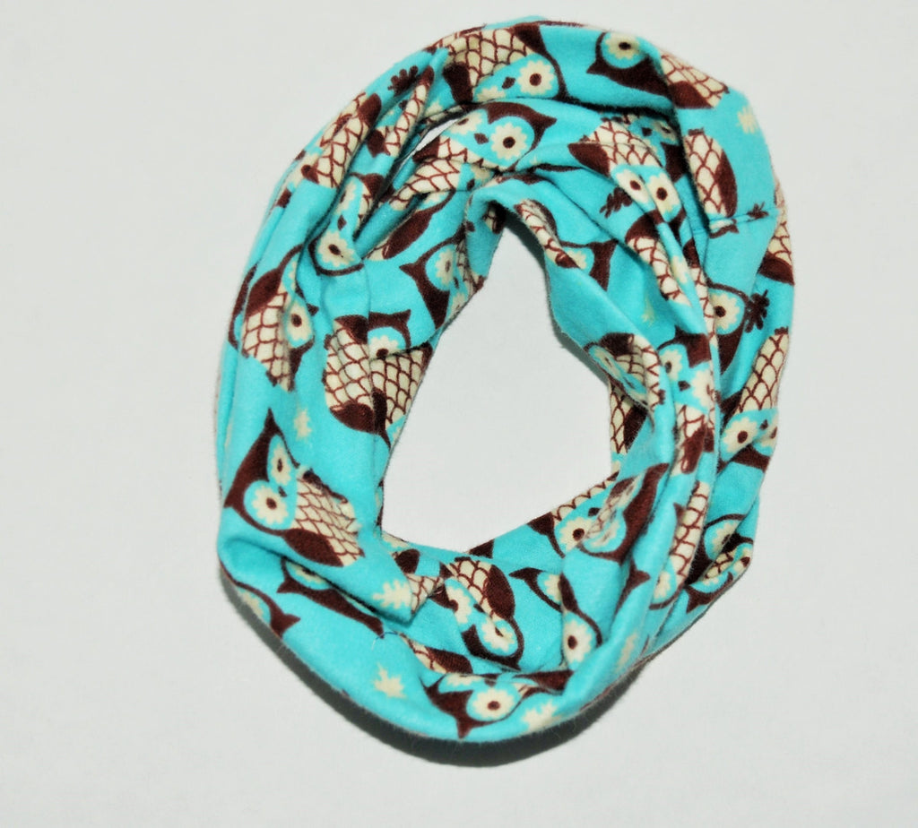 Baby/Toddler infinity scarf, owl scarf, soft baby scarf, trendy baby scarf, infinity scarf, owl infinity scarf, toddler scarf