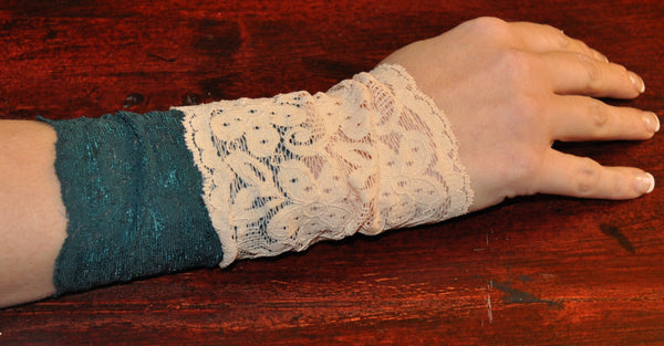 Pick any two (2), Stretchy Lace Wrist Cuff/bracelet Fashion accessory. Women Teens Tattoo Cover Up Cuff Pick your color choice