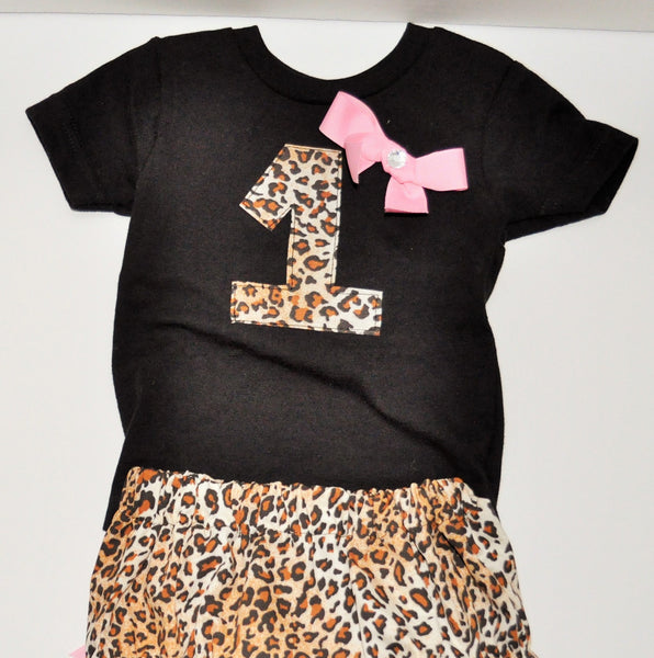 baby girl/toddler cake smash outfit, birthday outfit, leopard birthday outfit, cheetah cake smash, leopard cake smash