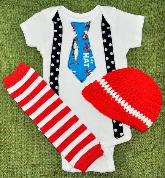 Dr. Seuss cake smash outfit, Dr Seuss Birthday outfit, Dr Suess Newspaper boy hat, Dr Seuss Shirt, Dr Seuss Leg Warmers, Dr Seuss Shirt