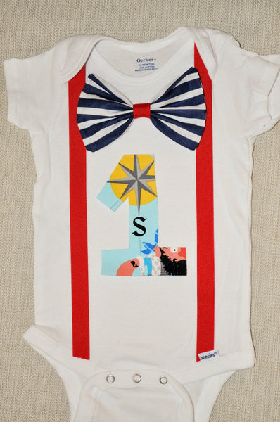 Pirate boys Birthday bodysuit, Pirate birthday, 1st 2nd 3rd 4th 5th 6th birthday, cake smash, Pirate birthday shirt