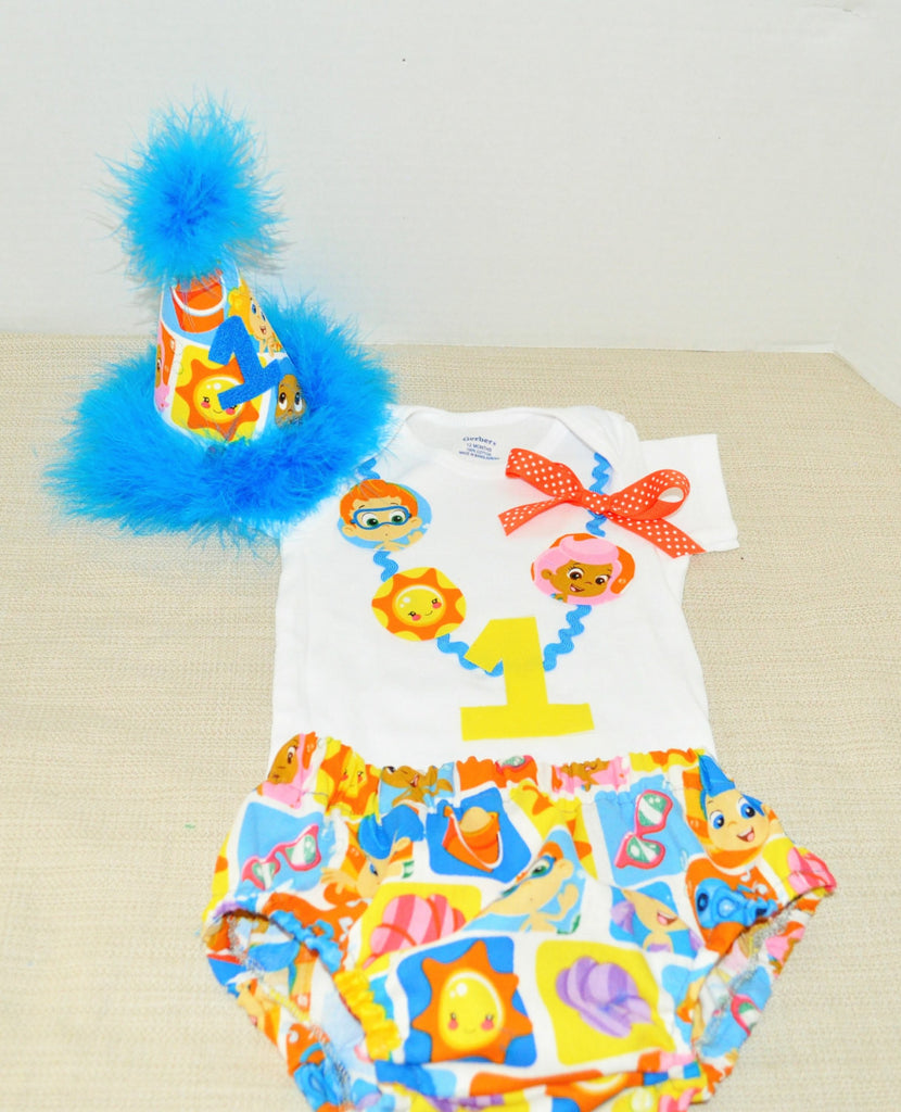 Bubble guppies 1st hot sale birthday outfit for girl