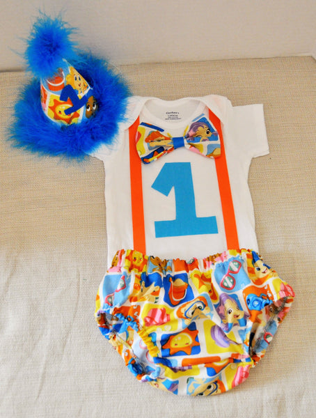 Bubble Guppies cake smash, bubble guppies birthday outfit, Bubble Guppies cake smash, boys birthday, bowtie Gil Molly Deema NONNY Oona Goby