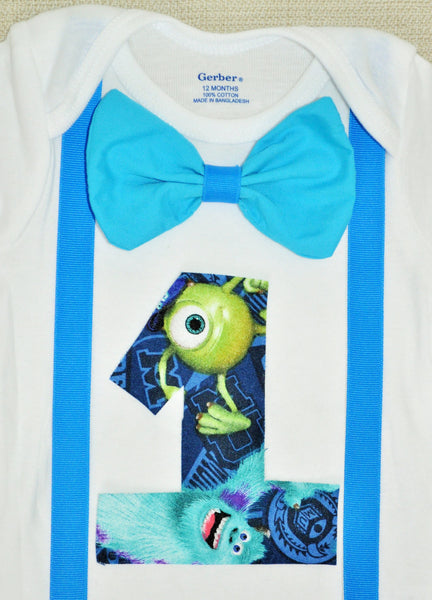 Rylo monsters Inc shirt, Monsters Inc birthday bodysuit, Monsters University shirt, 1st 2nd 3rd 4th 5th 6th Birthday, cake smash