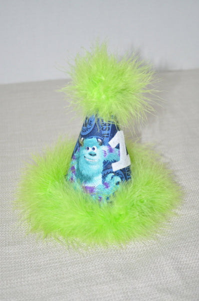 Monsters Inc party hat, Monsters University birthday, 1st 2nd 3rd  birthday,monsters inc birthday party hat