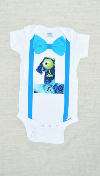 Rylo monsters Inc shirt, Monsters Inc birthday bodysuit, Monsters University shirt, 1st 2nd 3rd 4th 5th 6th Birthday, cake smash