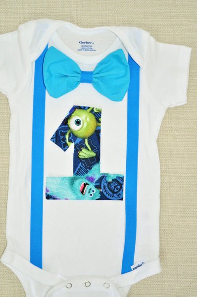 Rylo monsters Inc shirt, Monsters Inc birthday bodysuit, Monsters University shirt, 1st 2nd 3rd 4th 5th 6th Birthday, cake smash