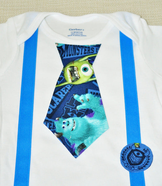 boy Monsters Inc shirt, Monsters Inc bodysuit, Monsters inc, Monsters university shirt Photo Prop, Cake Smash, Birthday outfit