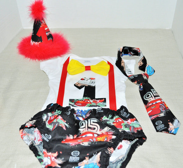 Cars Cake smash outfit, First Birthday Outfit, Cars Birthday Shirt, Cars Birthday Shirt, 1st, 2nd 3rd Birthday outfit, bow tie