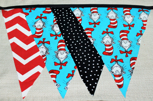 baby Girl/Toddler cat in the hat cake smash outfit with party hat, Cat in the hat cake smash, Dr Seuss Cake Smash Dr Seuss Shirt,