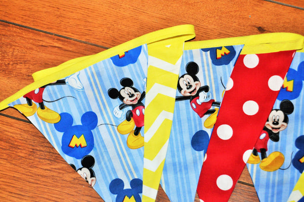 Mickey mouse banner, mickey room decoration, first birthday banner, mickey photo prop, mickey party accessories