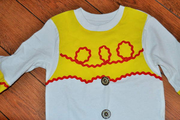 Toy Story Jessie Shirt/bodysuit, Jessie shirt, vest, Jessie Halloween costume, toy story cake smash, Jessie cake smash