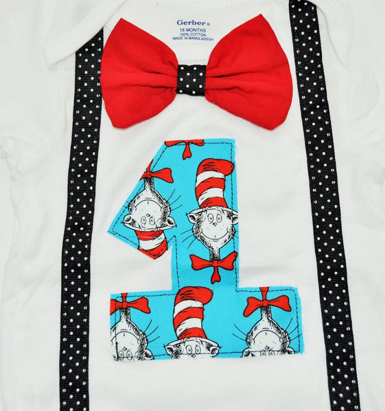 Dr Seuss shirt, Dr Seuss birthday bodysuit,Dr Seuss shirt, 1st 2nd 3rd 4th 5th 6th Birthday, cake smash, Cat in the hat birthday shirt