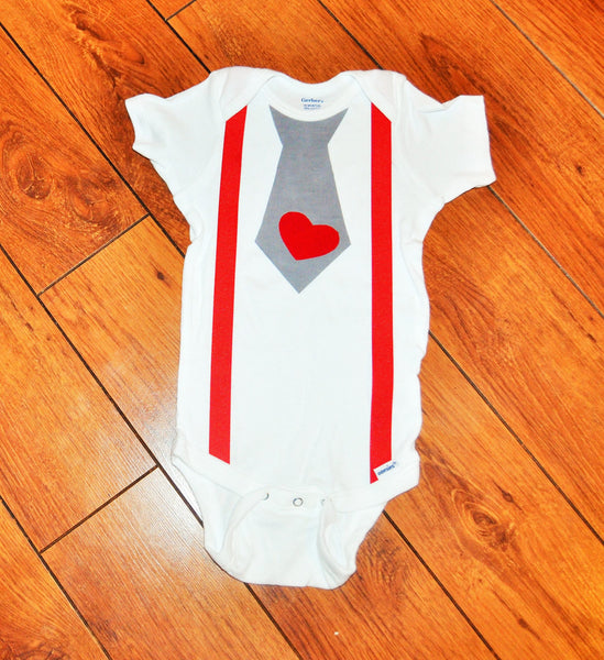 valentines tie bodysuit with hat, gray and red cake smash, bringing home baby set, first birthday outfit, 1st birthday, shirt and hat outfit