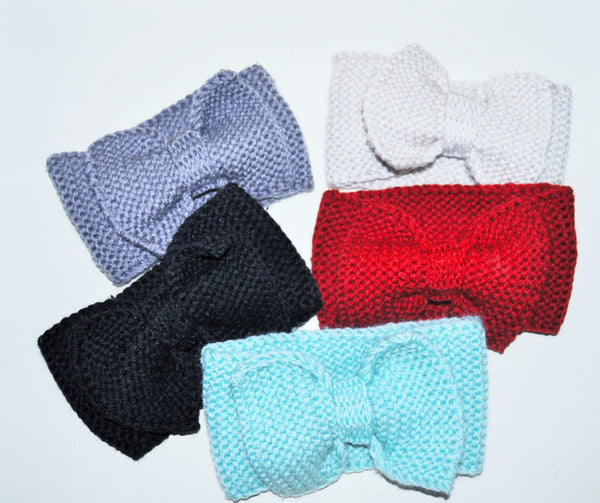 Chunky Bow Headband, Stylish Headband, Bow ear warmer, Chunky Bow Ear warmer, Crochet Headband, Bow Headband, Ski Headband, Ear Warmer