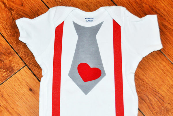 valentines tie bodysuit with hat, gray and red cake smash, bringing home baby set, first birthday outfit, 1st birthday, shirt and hat outfit