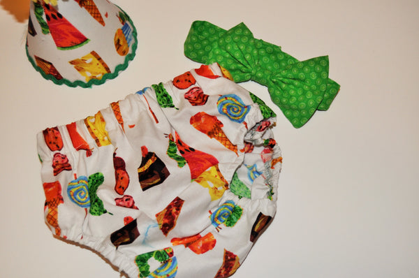 Boy Very hungry caterpillar cake smash outfit with party hat, hungry caterpillar cake smash boys birthday, boys  birthday outfit