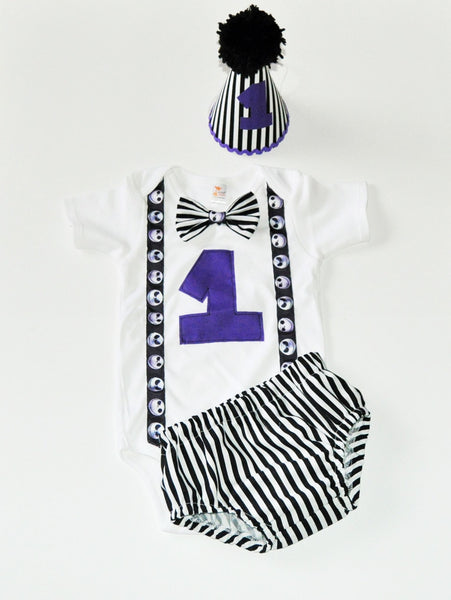 nightmare before christmas cake smash outfit, Boy Birthday Outfit, jack skellington smash cake 1st 2nd 3rd  birthday,