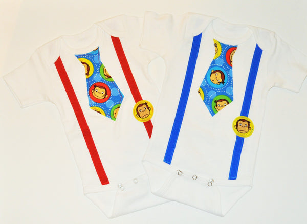 Boy Twins Cake smash shirts, Twins cake smash birthday outfit, Twins birthday set, curious george twins smash cake outfits, twin boy shirt