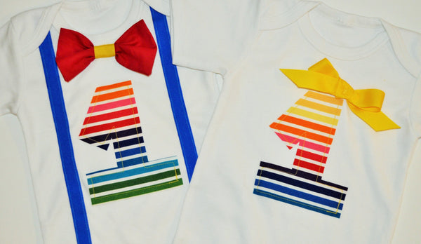 boy girl twins birthday shirts, Twins rainbow cake smash,boy/girl twins birthday outfit,  twins rainbow smash cake, twins first birthday