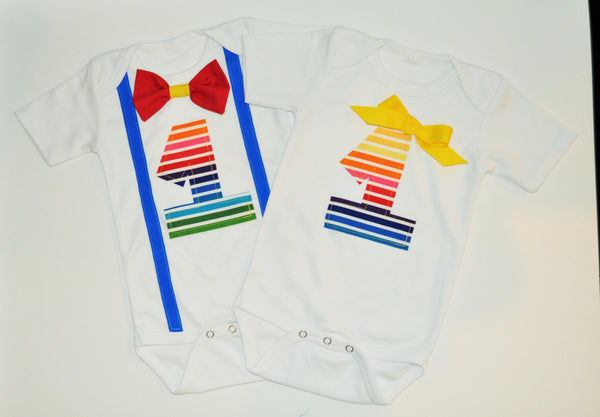 boy girl twins birthday shirts, Twins rainbow cake smash,boy/girl twins birthday outfit,  twins rainbow smash cake, twins first birthday