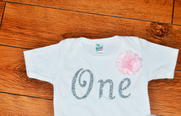 silver glitter one shirt, glitter one bodysuit, glitter birthday shirt, 1st 2nd 3rd birthday outfit, vintage cake smash, glitter one shirt