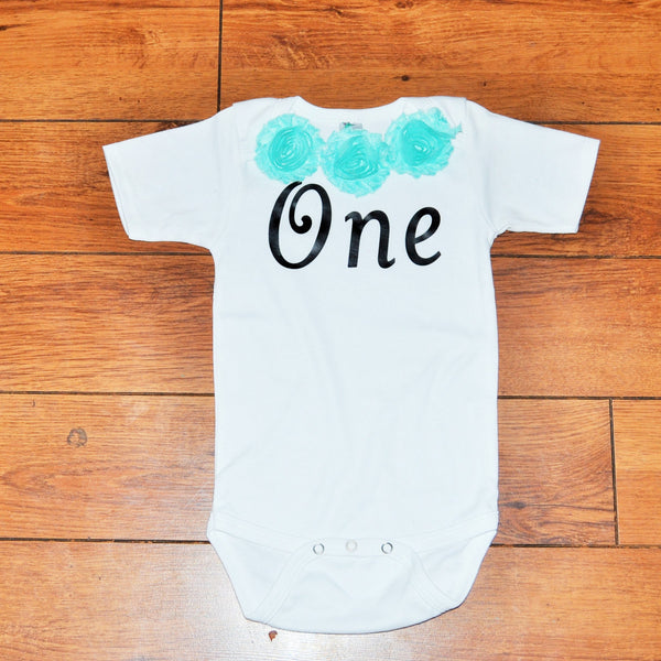 black and mint one shirt, flower necklace birthday shirt, black one birthday shirt, 1st 2nd 3rd birthday outfit, vintage cake smash,
