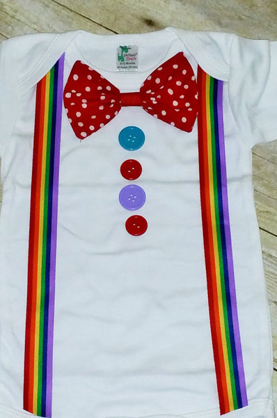 First  Birthday outfit, Clown Birthday Outfit, circus cake smash, rainbow legwarmers,clown costume, clown Cake Smash, polka dots, stripes