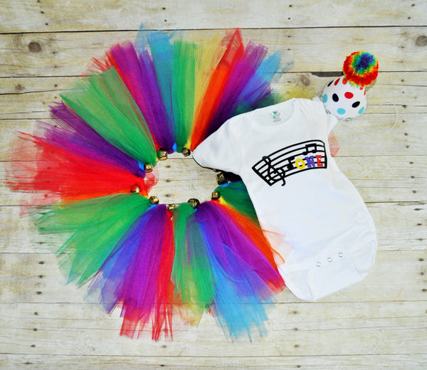 music birthday outfit, music cake smash,music tutu, music 1st birthday outfit, 1st 2nd 3rd birthday, rainbow tutu