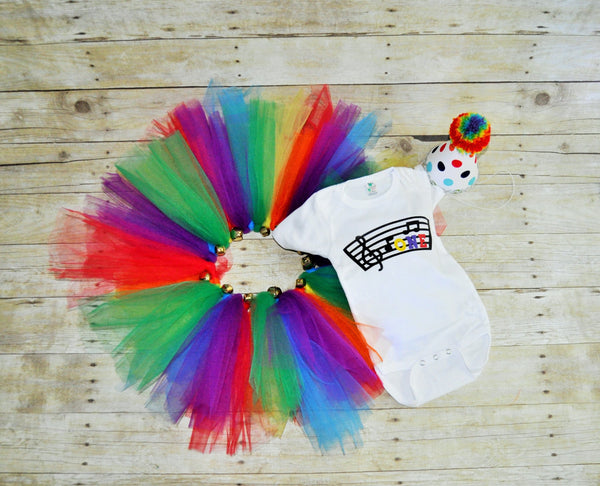 music birthday outfit, music cake smash,music tutu, music 1st birthday outfit, 1st 2nd 3rd birthday, rainbow tutu