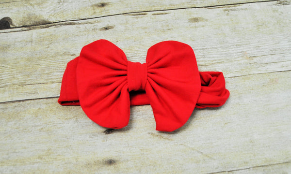 red big bow headband, Baby Head Wrap, Infant big bow headband, Toddler Headband, new baby girl headband, vintage bow headband, bow headband