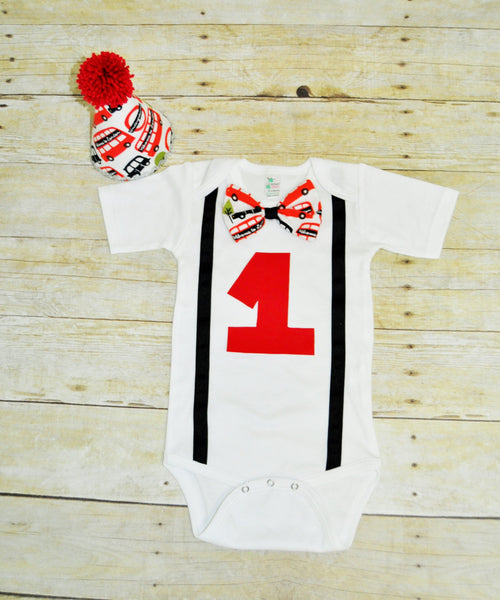 England tour cake smash outfit, bus bodysuit, double decker bus cake smash boys birthday, bus party hat, bus bib, Buses, Taxi British