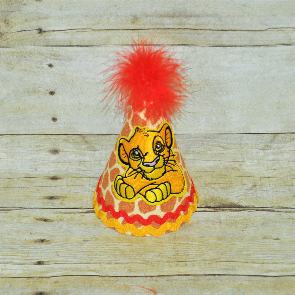 simba party hat , lion king party hat, simba cake smash, 1st birthday hat, lion king smash cake, you pick number