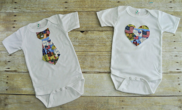 twins fourth of july shirts, siblings fouth of july bodysuits, tshirt, tie and suspenders bodysuit, heart bodysuit, home of the free